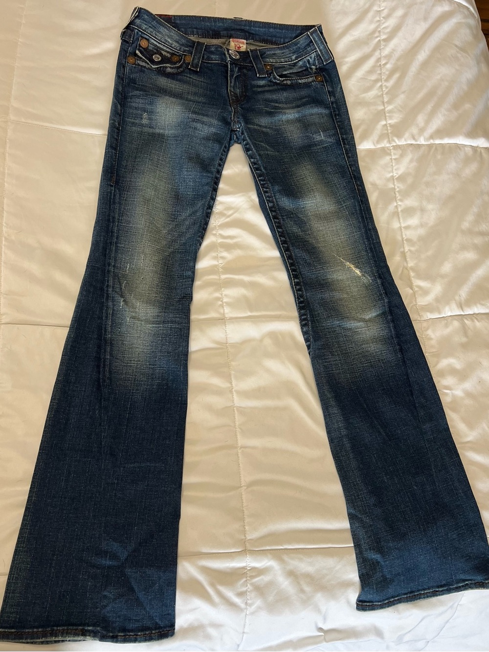 True Religion Women’s Dark Blue Boot Cut Jeans